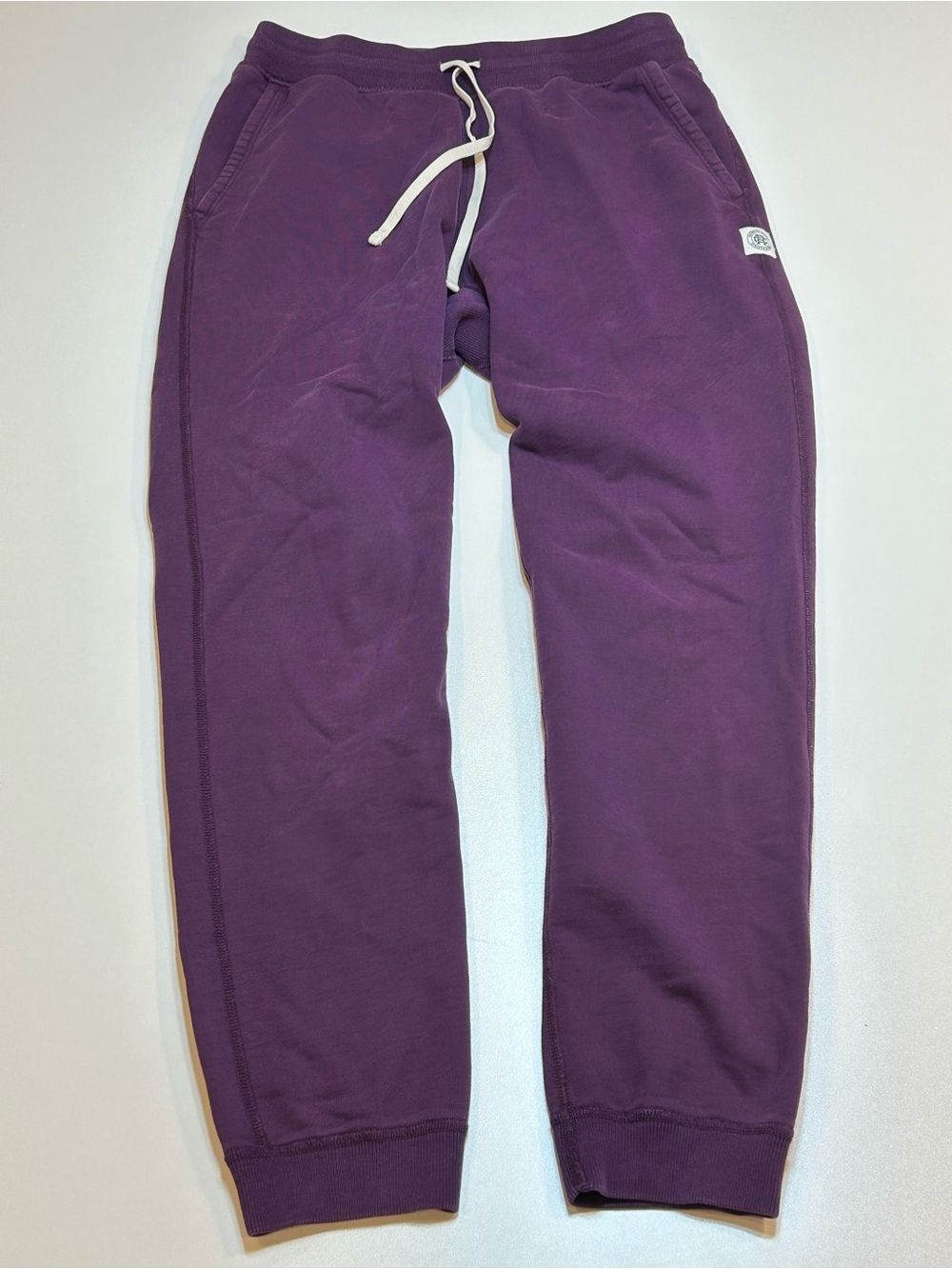 Reigning Champ Men's Midweight Terry Slim Sweatpants Aubergine Purple Joggers